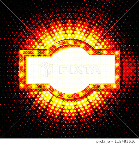 Retro light sign. Vintage style banner. 118493610