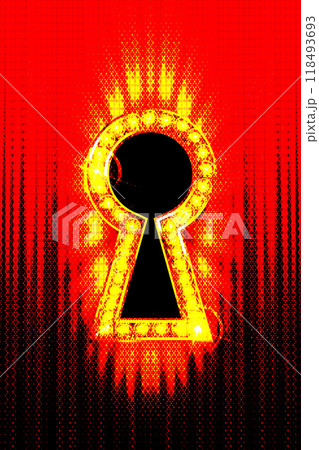 A frame with light bulbs 118493693