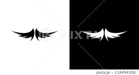 The bird wings logo design is unique and modern The bird wings logo design is unique and modern 118494308