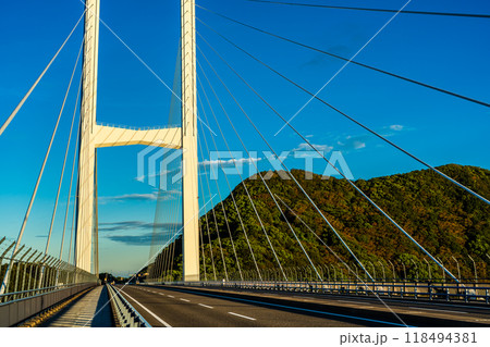 女神大橋の日の出　【長崎市】 118494381