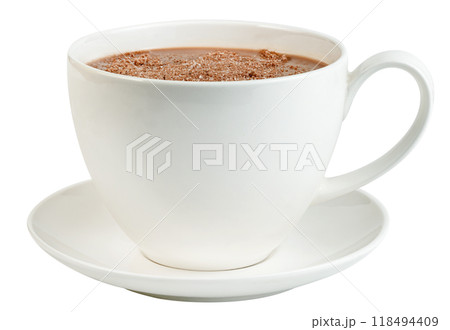 hot chocolate with coffee cup isolated hot chocolate with coffee cup isolated 118494409