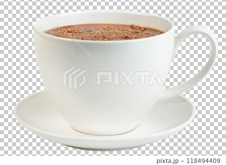 hot chocolate with coffee cup isolated hot chocolate with coffee cup isolated 118494409