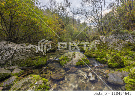 Waterfall Virje (Slap Virje), Triglavski national park, Slovenia 118494643