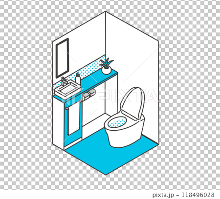 Isometric drug store streetscape 118496028