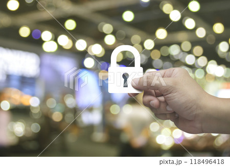 Technology internet security and safety online concept 118496418
