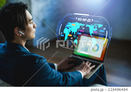 男性ポートレート 118496484