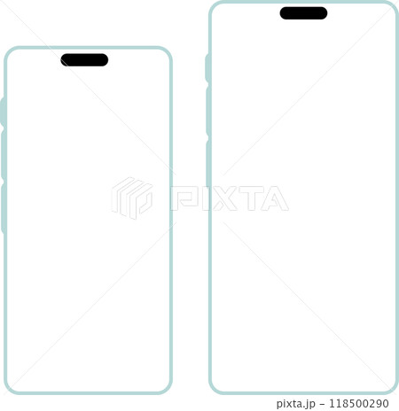 iPhone16のスマホフレーム素材（ティール） 118500290