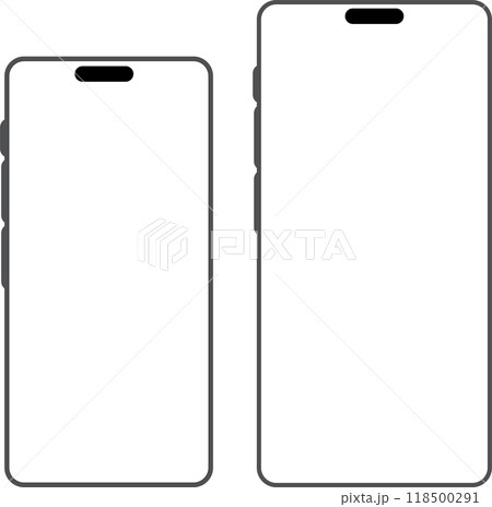iPhone16のスマホフレーム素材(ブラック) iPhone16のスマホフレーム素材(ブラック) 118500291