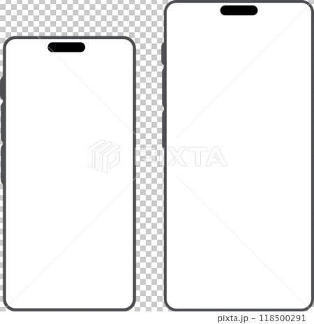 iPhone16のスマホフレーム素材(ブラック) iPhone16のスマホフレーム素材(ブラック) 118500291