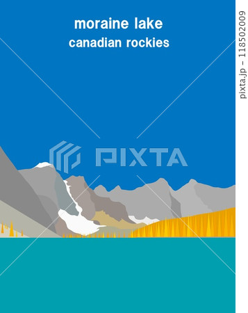 モレ―ン湖　moraine lake　カナディアンロッキー　canadian rockies　カナダ 118502009