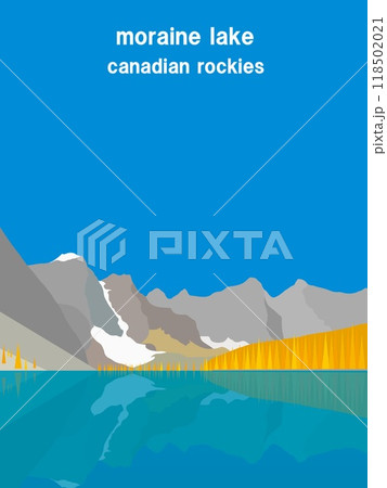 モレ―ン湖　moraine lake　カナディアンロッキー　canadian rockies　カナダ 118502021