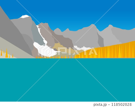 モレ―ン湖　moraine lake　カナディアンロッキー　canadian rockies　カナダ 118502028