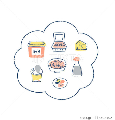 いろいろな発酵食品 118502402