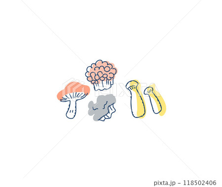 きのこ類いろいろ 118502406