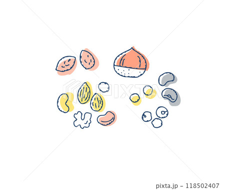 木の実・ナッツ・豆類 118502407