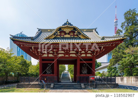 旧台徳院霊廟惣門 旧台徳院霊廟惣門 118502907