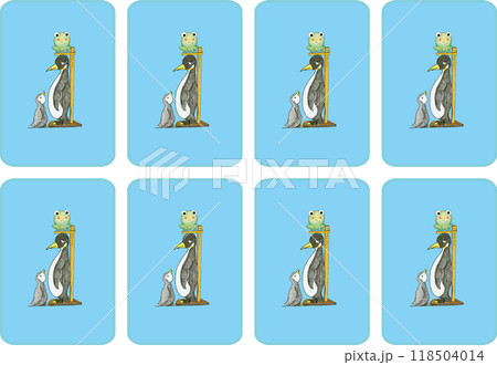 算数トランプの表側の絵 算数トランプの表側の絵 118504014