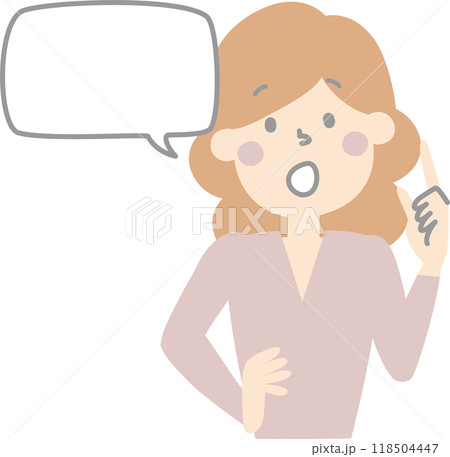 collection set of cute doodle hand draw facial expression speech bubble balloon with girl woman character, text box think speak talk banner, flat png transparent element design 118504447