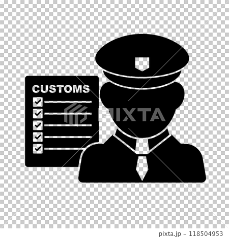 海關官員和報關單剪影 118504953