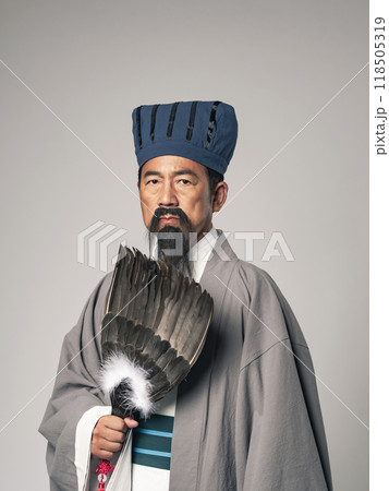 三国志に登場する諸葛孔明のような軍師のポートレート 三国志に登場する諸葛孔明のような軍師のポートレート 118505319