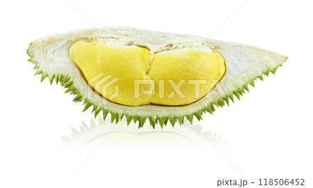 King of fruits, durian isolated on white background King of fruits, durian isolated on white background 118506452