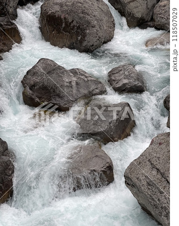 River water surface wave texture background. Summer holidays concept. 118507029