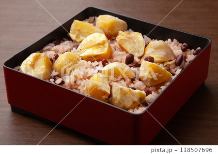 栗と小豆の炊込みご飯 118507696