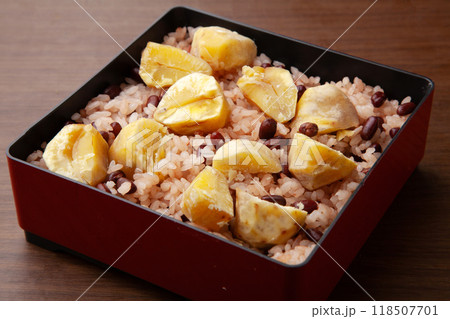 栗と小豆の炊込みご飯 栗と小豆の炊込みご飯 118507701