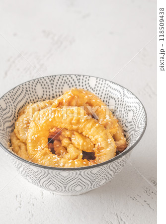 Hot butter squid rings 118509438