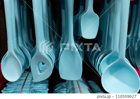 Pattern made from cooking utensil set. Silicone kitchen Pattern made from cooking utensil set. Silicone kitchen 118509627