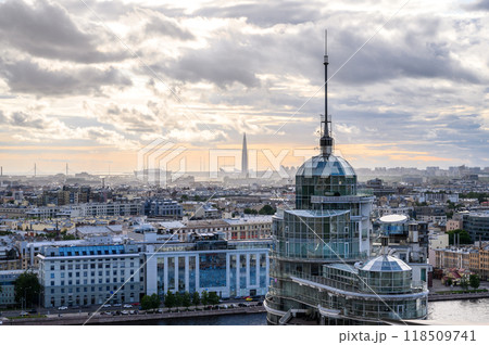 St. Petersburg from the roof, the Palace Bridge and the Neva River St. Petersburg from the roof, the Palace Bridge and the Neva River 118509741