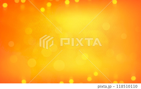 Orange bokeh background banner for Party, greetings, poster, ad, events, and various design works 118510110
