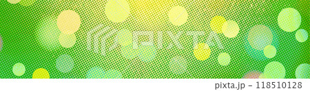 Green bokeh panorama background for Banner, Poster, celebration, event and various design works 118510128