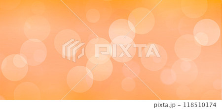 Orange bokeh widescreen background for Banner, Poster, celebration, event and various design works 118510174