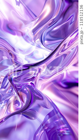 Abstract purple and metallic fluid waves in motion Abstract purple and metallic fluid waves in motion 118512136