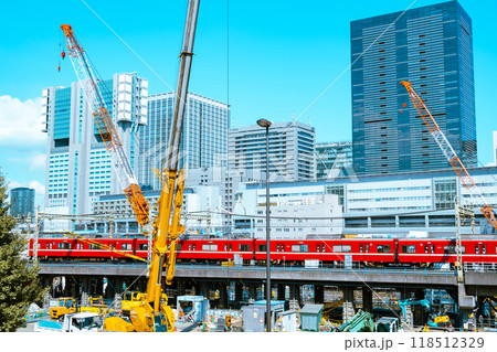 東京再開発 品川駅周辺の工事とクレーン 2024.09 a-4 ライトカラー 東京再開発 品川駅周辺の工事とクレーン 2024.09 a-4 ライトカラー 118512329