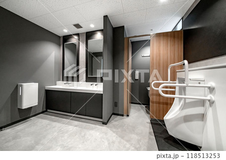 オフィスビルの清潔な公衆トイレ オフィスビルの清潔な公衆トイレ 118513253