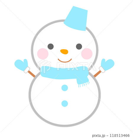かわいい雪だるま かわいい雪だるま 118513466