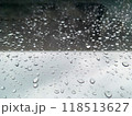 rain drops on car windshield 118513627