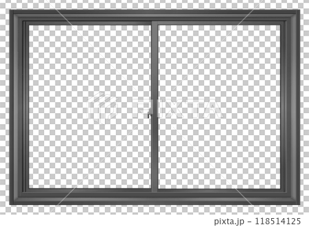 黑色推拉窗A型有窗框 黑色推拉窗A型有窗框 118514125