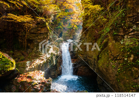 巌立峡(秋):三ッ滝 巌立峡(秋):三ッ滝 118514147