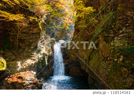 巌立峡(秋):三ッ滝 巌立峡(秋):三ッ滝 118514161