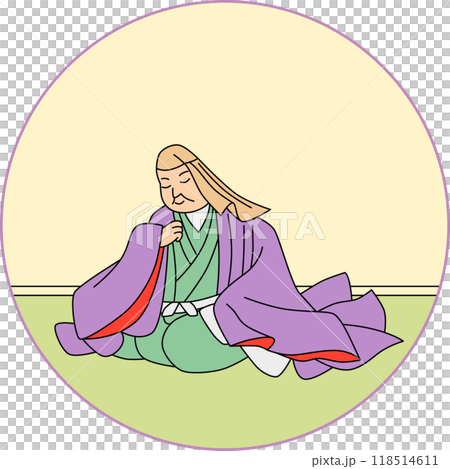 カラー円形百人一首　蟬丸 118514611