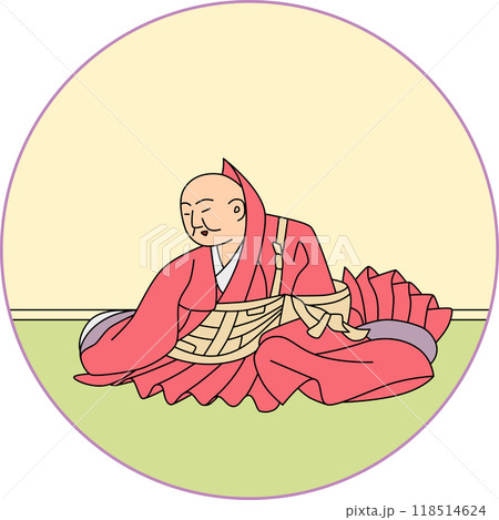 カラー円形百人一首　僧正遍昭 118514624