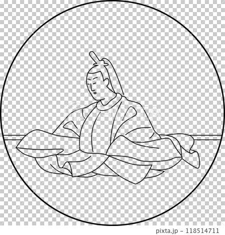 線画円形百人一首 菅家 線画円形百人一首 菅家 118514711