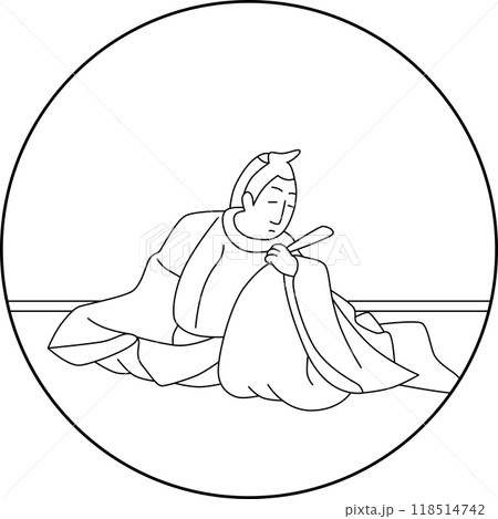 線画円形百人一首 凡河内躬恒 線画円形百人一首 凡河内躬恒 118514742