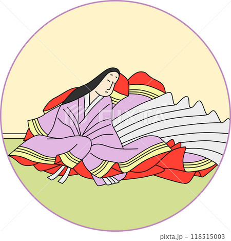 カラー円形百人一首　和泉式部 118515003