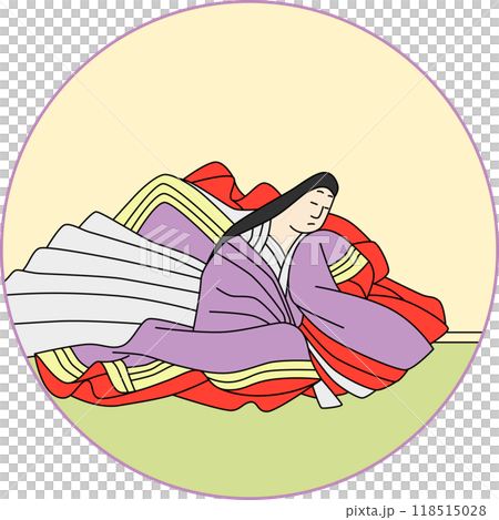 カラー円形百人一首　小式部内侍 118515028