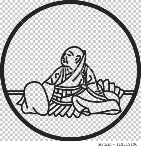 線條畫圓形簡單百人一州 Ryosuke Hoshi 118515106