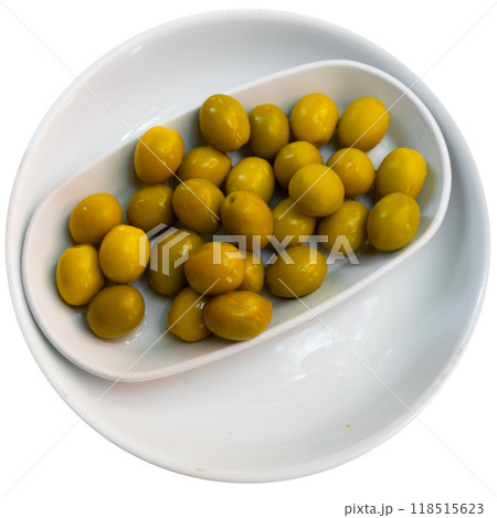 Glass of beer with vegetable antipasto pickled green olives 118515623